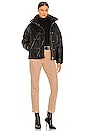 view 5 of 5 Bon Leather Puffer Jacket in Black
