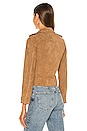 view 4 of 5 CHAQUETA SUEDE in Tan Brown