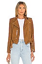 view 1 of 5 Suede Balfern Biker in Rust Brown