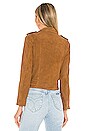 view 4 of 5 Suede Balfern Biker in Rust Brown