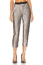 view 1 of 5 PANTALON LEIGH SEQUIN in Silver