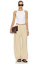 view 5 of 6 Jett Pull On Trouser in Sand Brown
