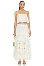 view 5 of 6 Arlea Tulle Skirt in Antique White