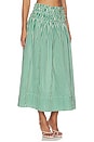 view 2 of 6 JUPE KALI MAXI in Apple Green & White
