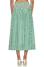 view 4 of 6 JUPE KALI MAXI in Apple Green & White