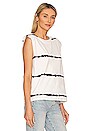 view 2 of 4 Coni Tystripe Tank in Chalk White