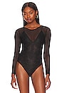 view 2 of 5 Nyla Lace Bodysuit in Black