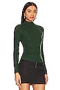 view 3 of 6 Rina Long Sleeve Roll Neck Tee in Sycamore Green