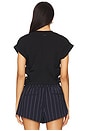 view 3 of 4 Mira Satin Tee in Black