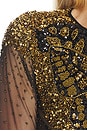 view 5 of 5 Greta Embellished Top in Black & Gold
