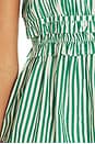 view 5 of 5 Kali Top in Apple Green & White