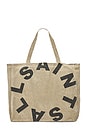 view 1 of 4 Large Tierra Tote Bag in Taupe & Jet Black