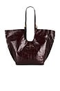 view 2 of 4 Ara Shine Tote in Dark Red