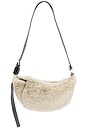 view 1 of 4 Luna Shearling Crossbody in Natural & Black