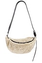view 2 of 4 Luna Shearling Crossbody in Natural & Black