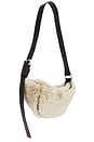 view 3 of 4 Luna Shearling Crossbody in Natural & Black