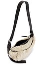 view 4 of 4 Luna Shearling Crossbody in Natural & Black