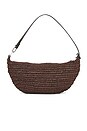 view 2 of 4 Luna Micro Paper Bag in Cognac Brown