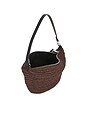 view 4 of 4 Luna Micro Paper Bag in Cognac Brown