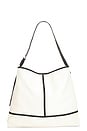 view 1 of 4 Asha Canvas Shoulder Bag in Unbleached White