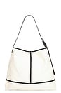 view 2 of 4 Asha Canvas Shoulder Bag in Unbleached White
