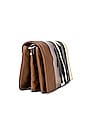 view 3 of 6 SAC PORTÉ ÉPAULE CAPTAIN FLAP in Multi Choco Brown Stripe