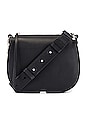 view 1 of 5 Captain Small Round Crossbody in Black
