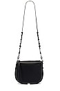 view 5 of 5 Captain Small Round Crossbody in Black