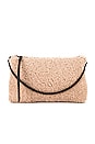 view 1 of 6 Eve Shearling Crossbody in Alabaster Pink