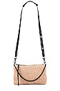 view 6 of 6 Eve Shearling Crossbody in Alabaster Pink