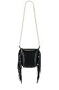 view 1 of 4 Evaline Fringe Crossbody in Black