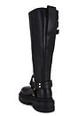 view 3 of 5 Jade Biker Boot in Black & Warm Brass