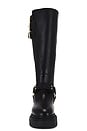view 4 of 5 Jade Biker Boot in Black & Warm Brass