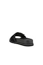 view 3 of 5 CHINELO SLIDER COM RÁFIA ELLIE in Black