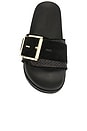view 4 of 5 CHINELO SLIDER COM RÁFIA ELLIE in Black