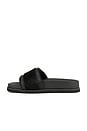 view 5 of 5 CHINELO SLIDER COM RÁFIA ELLIE in Black