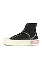 view 5 of 6 Platform Dana Sneaker in Black & Misty Pink