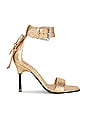 view 1 of 5 Noir Shimmer Sandal in Metallic Gold