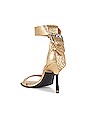 view 3 of 5 Noir Shimmer Sandal in Metallic Gold