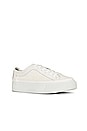 view 2 of 5 Milla Sneaker in White Leather and Suede Mix