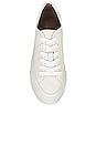 view 4 of 5 Milla Sneaker in White Leather and Suede Mix