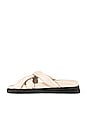 view 5 of 5 Slip On Cross Sandal in Ivory