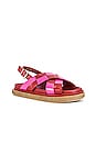 view 2 of 5 Marshmallow Scacchi Sandal in Red & Pink