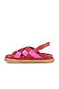 view 5 of 5 Marshmallow Scacchi Sandal in Red & Pink