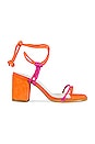 view 1 of 5 Grace Sandal in Magenta Orange