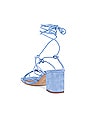 view 3 of 5 Paloma Sandal in Cornflower Blue