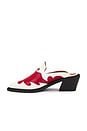 view 5 of 5 Weston Bicolor Leather Mules in Red & Cream