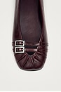 view 4 of 5 Cendana Ballet Flat in Rift Burgundy