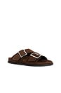 view 2 of 5 SANDALIA ALBA in Suede Brown