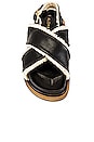 view 4 of 5 Marshmallow Faux Fur-Lined Sandal in Black